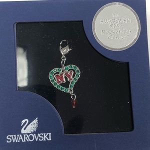 Swarovski Rockefeller Center Heart NY Charm